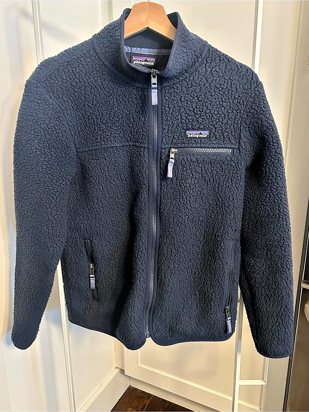 Patagonia Men's Retro Pile Jacket Full-Zip Fleece Blue Medium